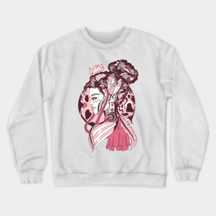 Pink and White Beauty Queen Crewneck Sweatshirt